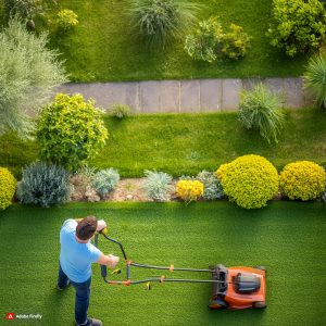Firefly Dad mowing the lawn 14745 (1)